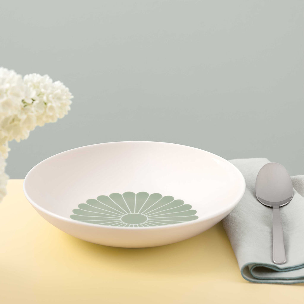 Fleur Vert Pasta Bowl 24cm