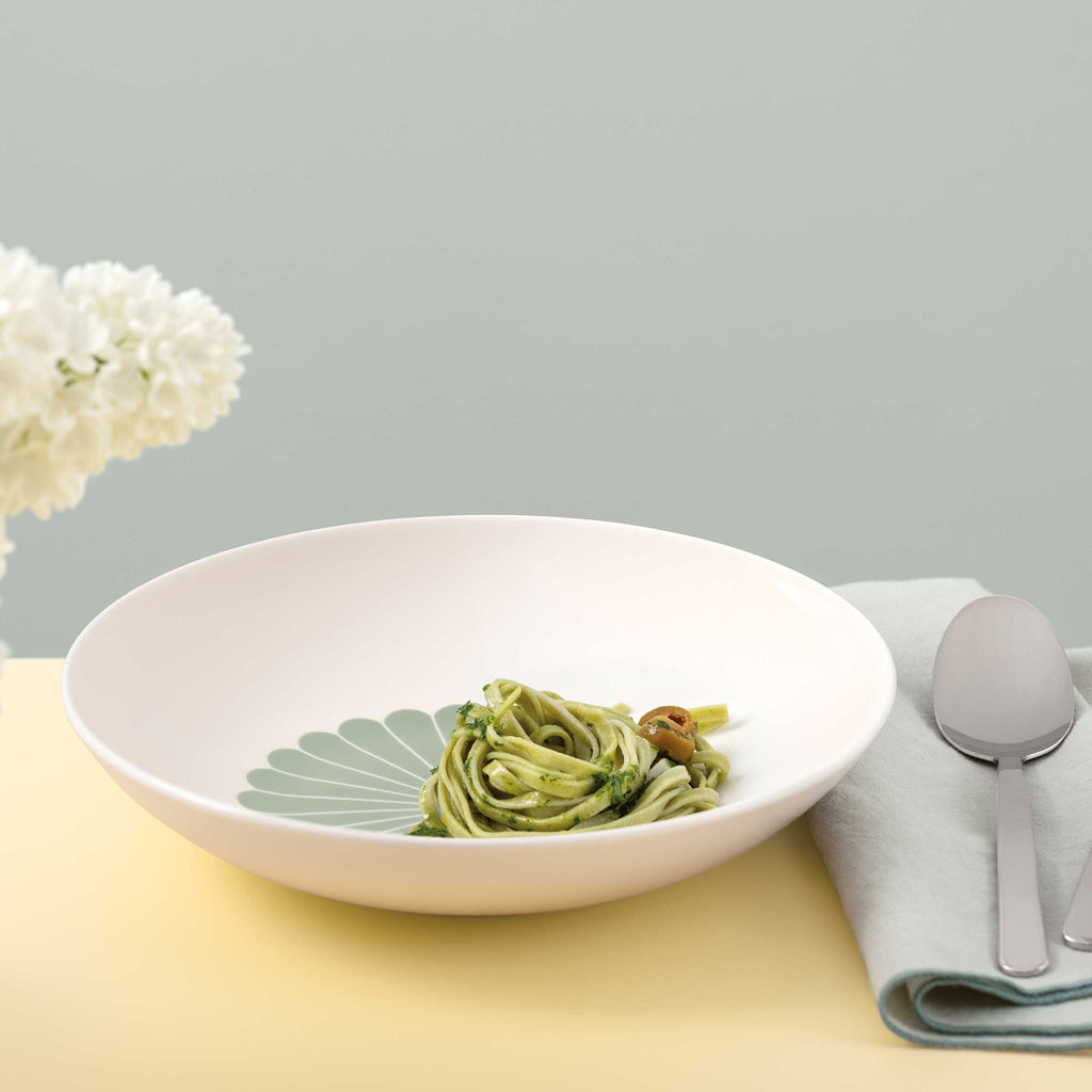 Fleur Vert Pasta Bowl 24cm