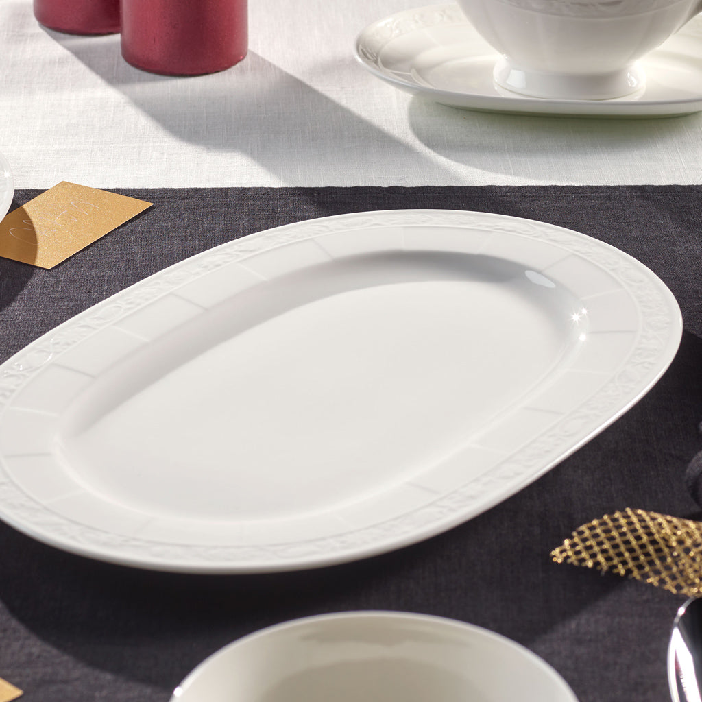 White Pearl Dinner Set- 32 Pcs for 6 Persons