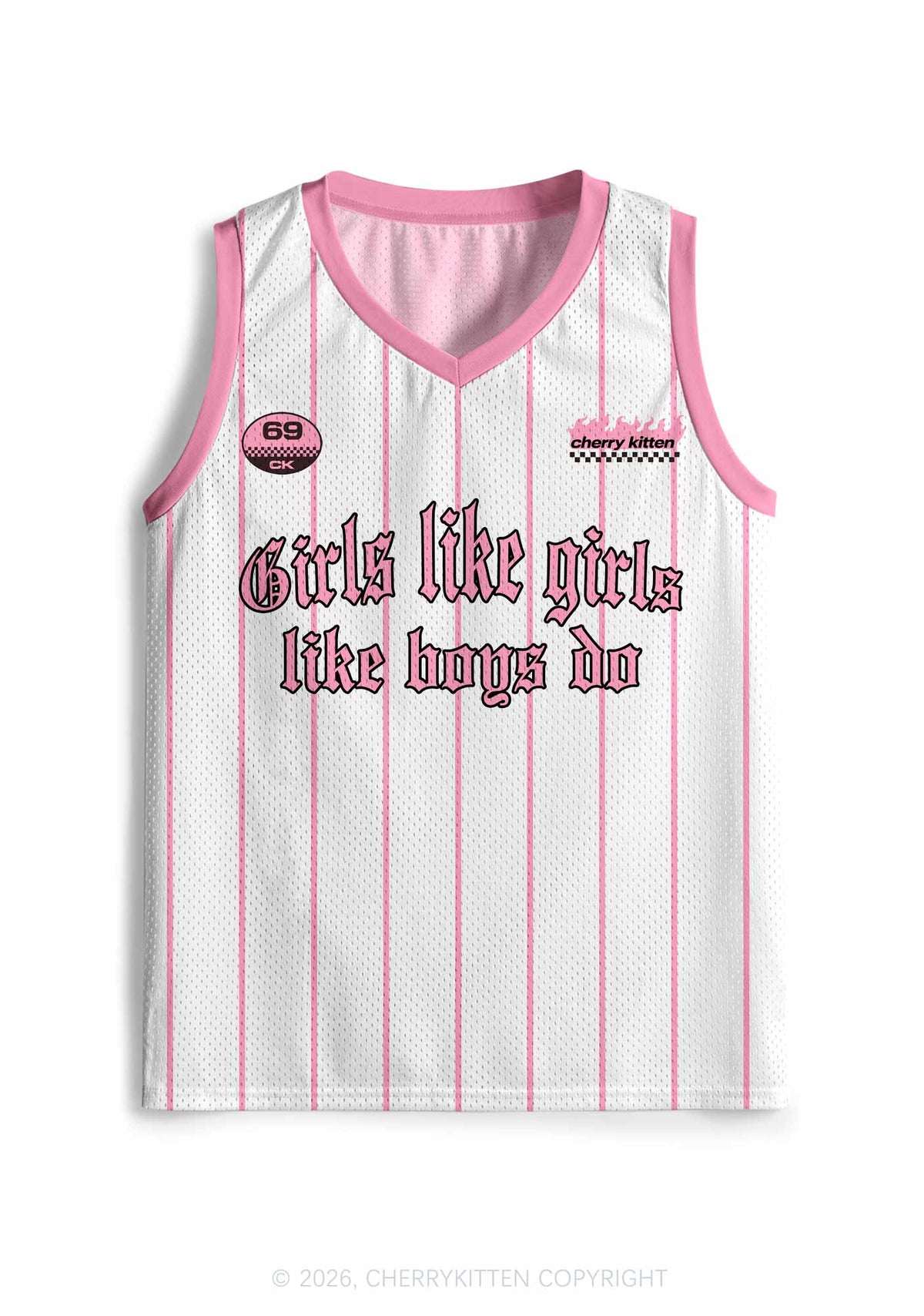 Girls Like Girls Like Boys Do Pride Y2K Sport Jersey Tank Cherrykitten