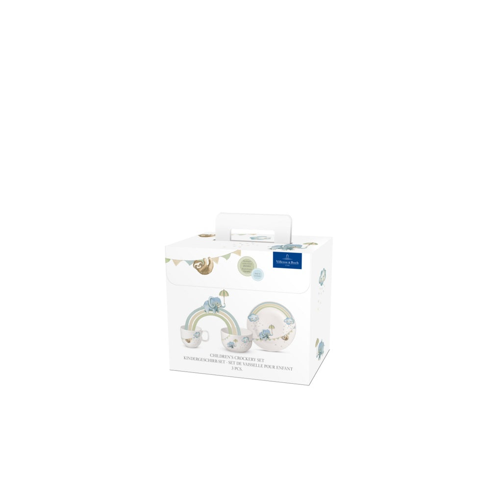 Walk Like An Elephant Children'S Crockery Set 3 Pcs.