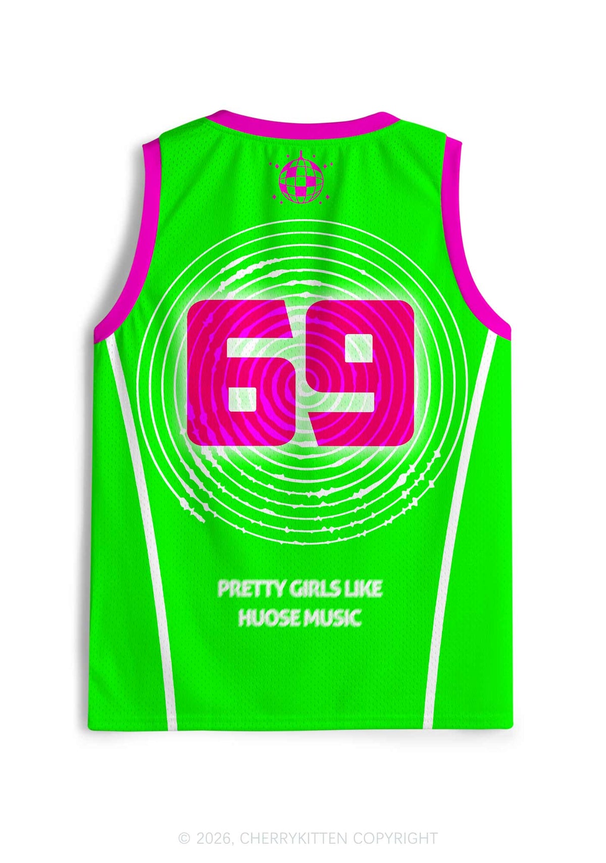 Pretty Girls Like House Music Y2K Sport Jersey Tank Cherrykitten