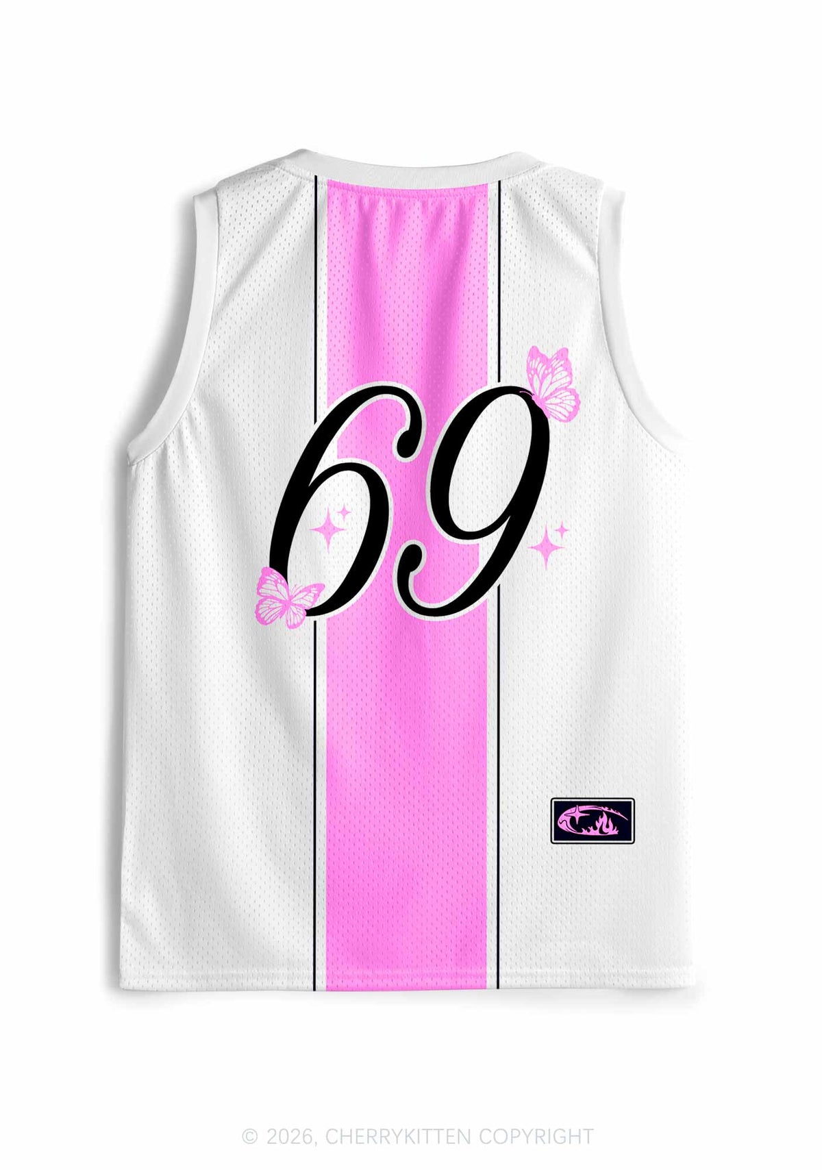 White Bisexual Princess Pride Y2K Sport Jersey Tank Cherrykitten