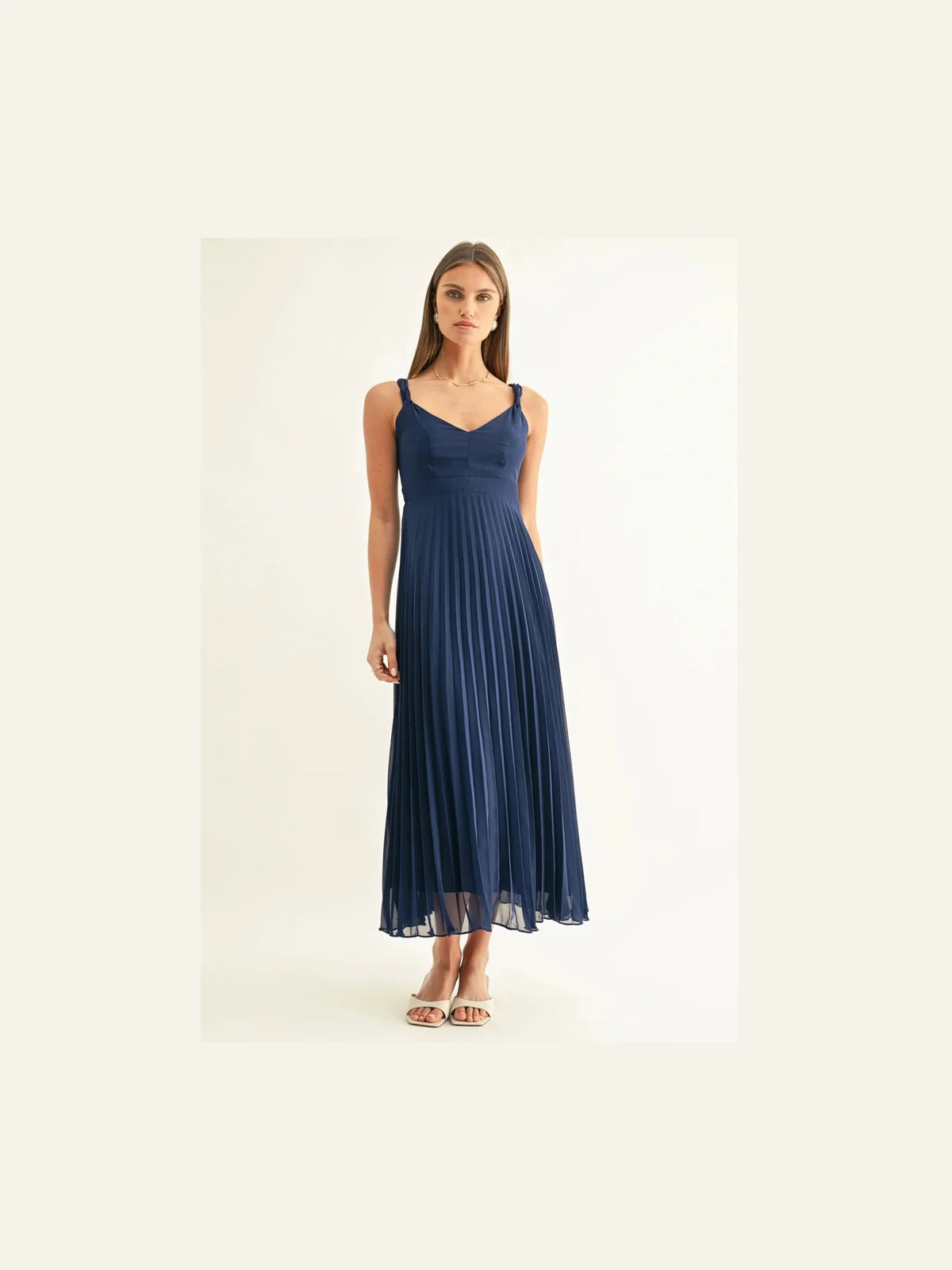 Lillian Pleated Maxi Dress