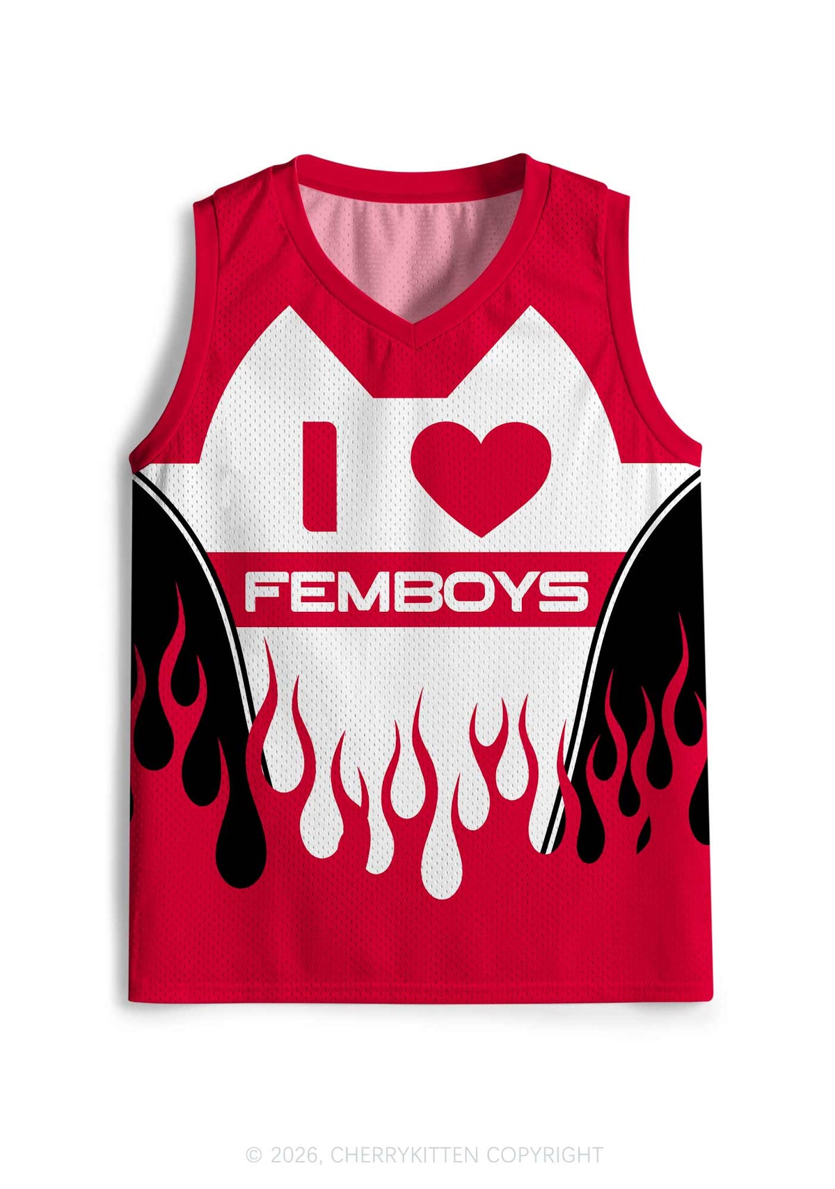 I Love Femboys Pride Y2K Sport Jersey Tank Cherrykitten