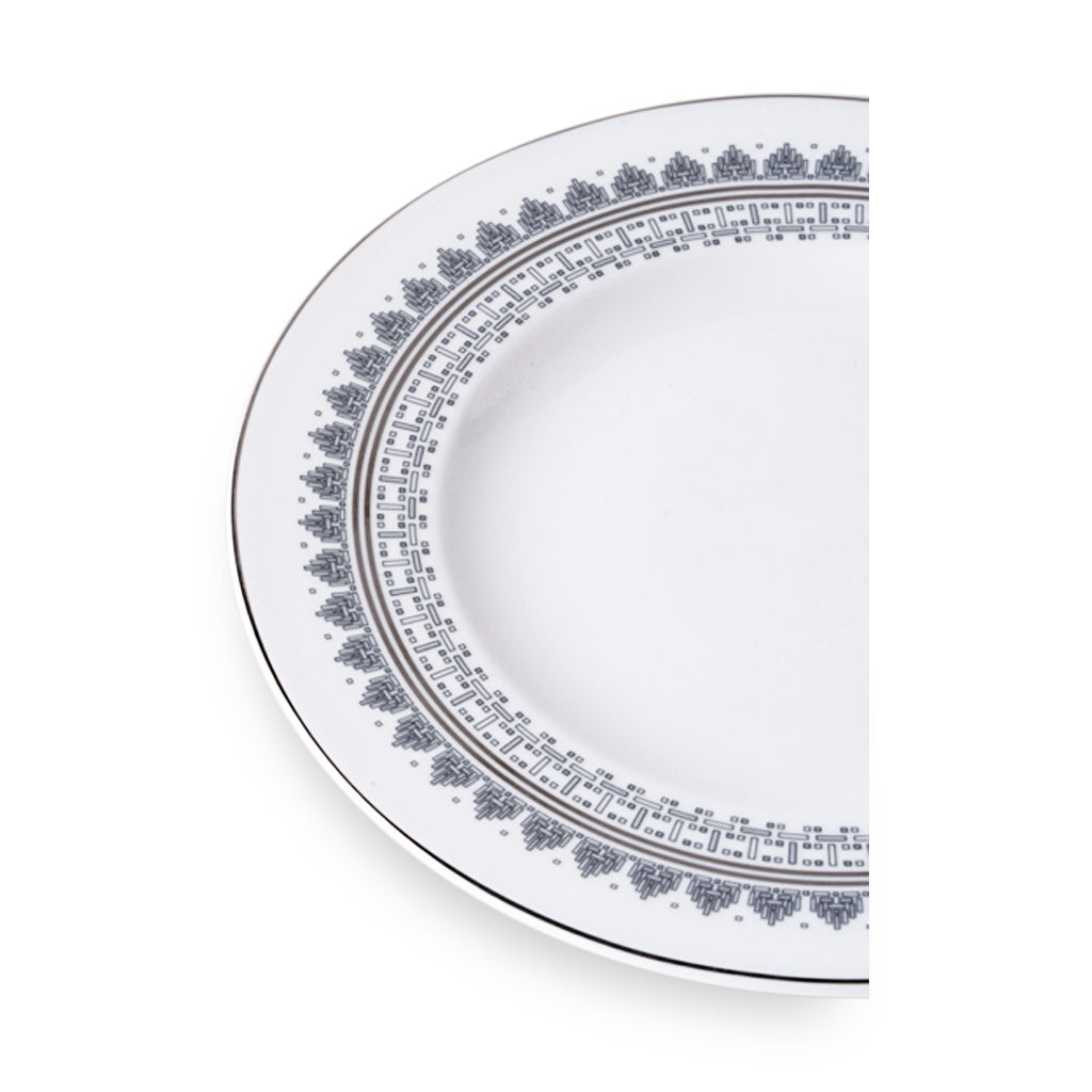 Geo Rose Grey & Platinum Bread & Butter Plate 16 cm