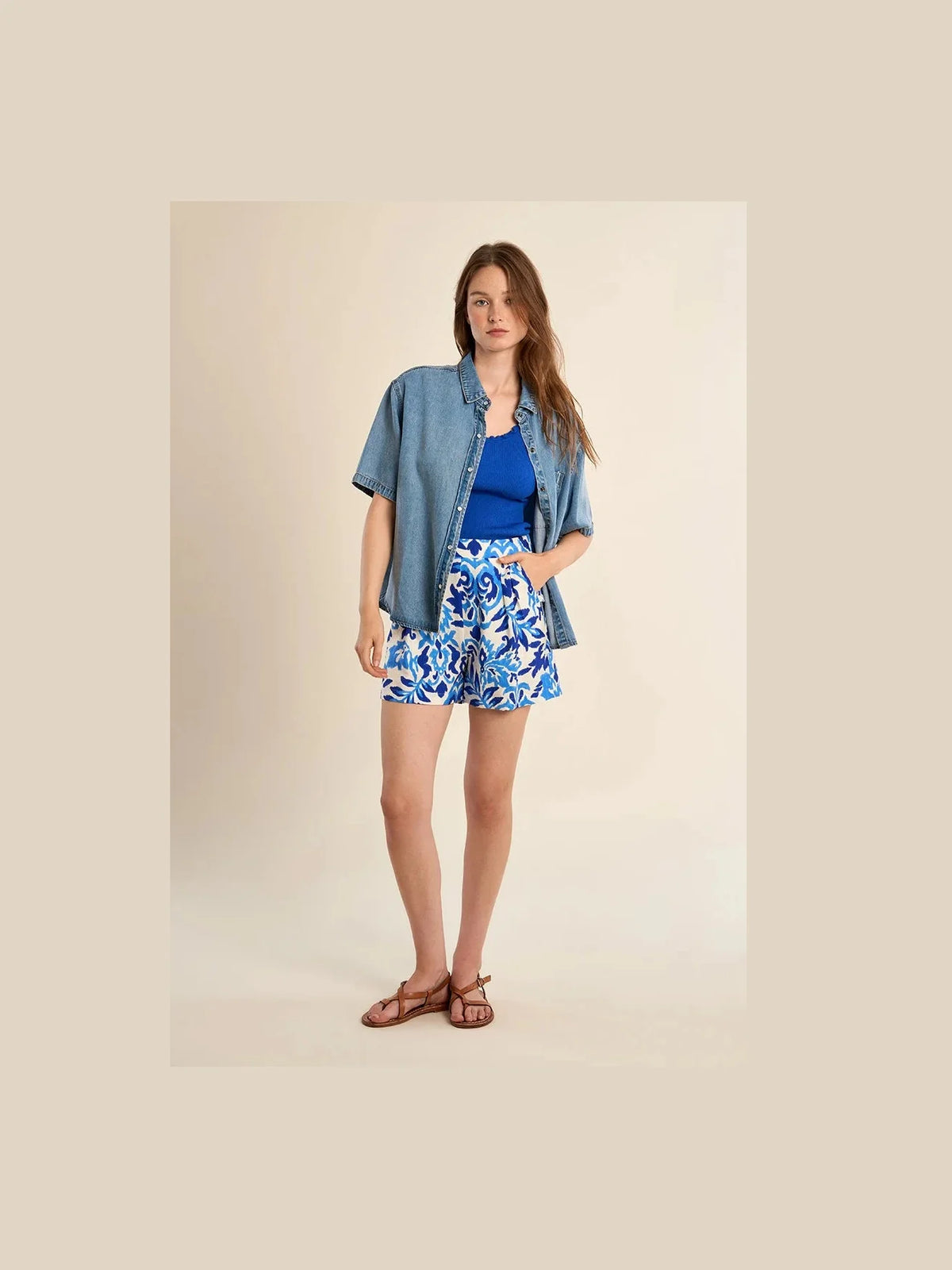 Woven Shorts - Blue Alizee