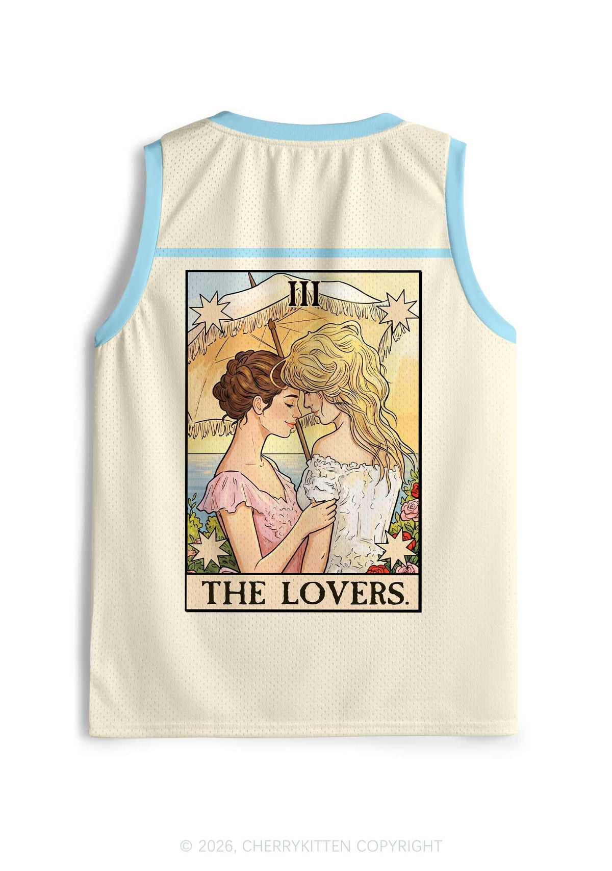 Vintage Beach Lesbian Lovers Pride Y2K Sport Jersey Tank Cherrykitten
