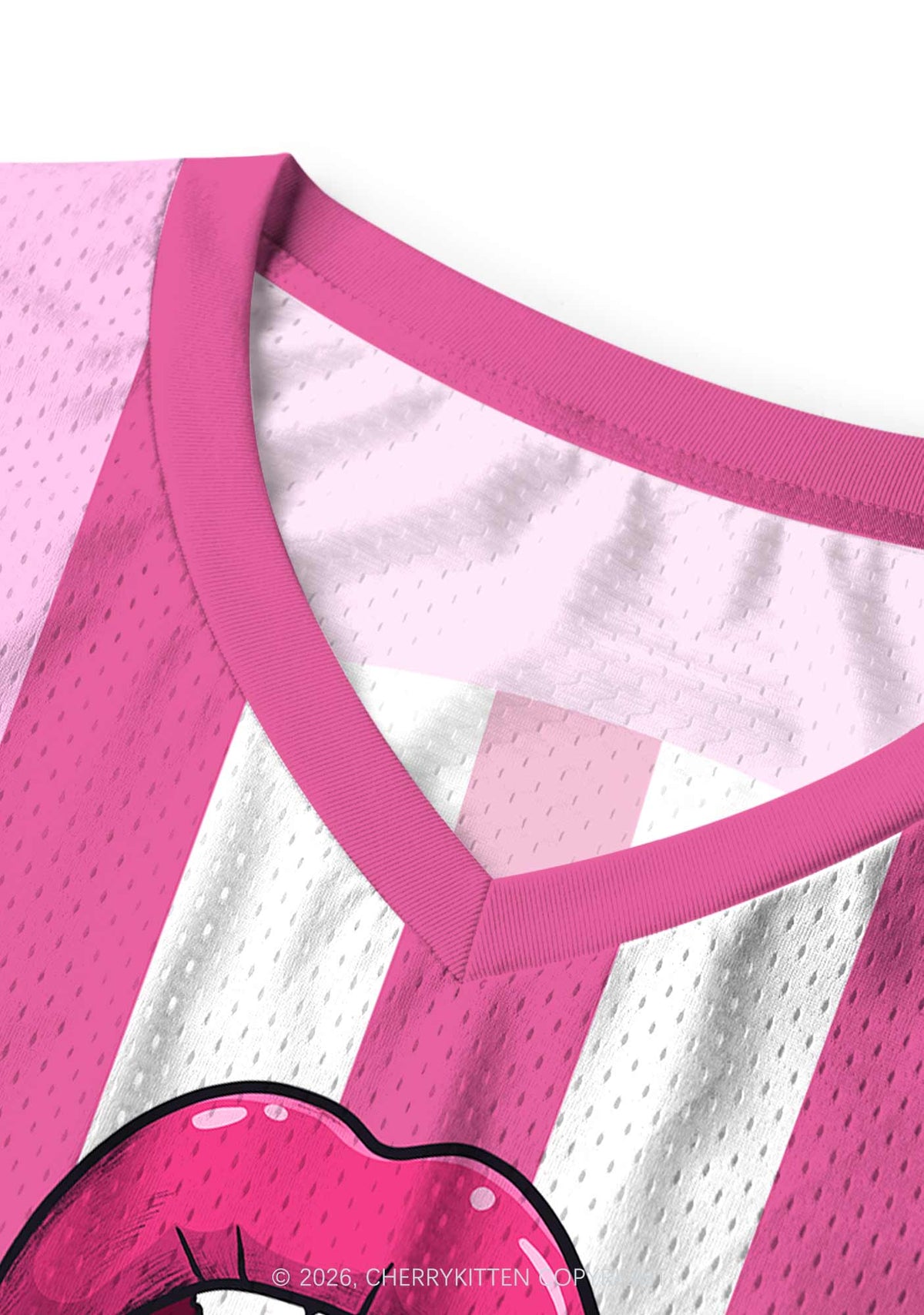 Lesbian Nails Lips Pride Y2K Sport Jersey Tank Cherrykitten
