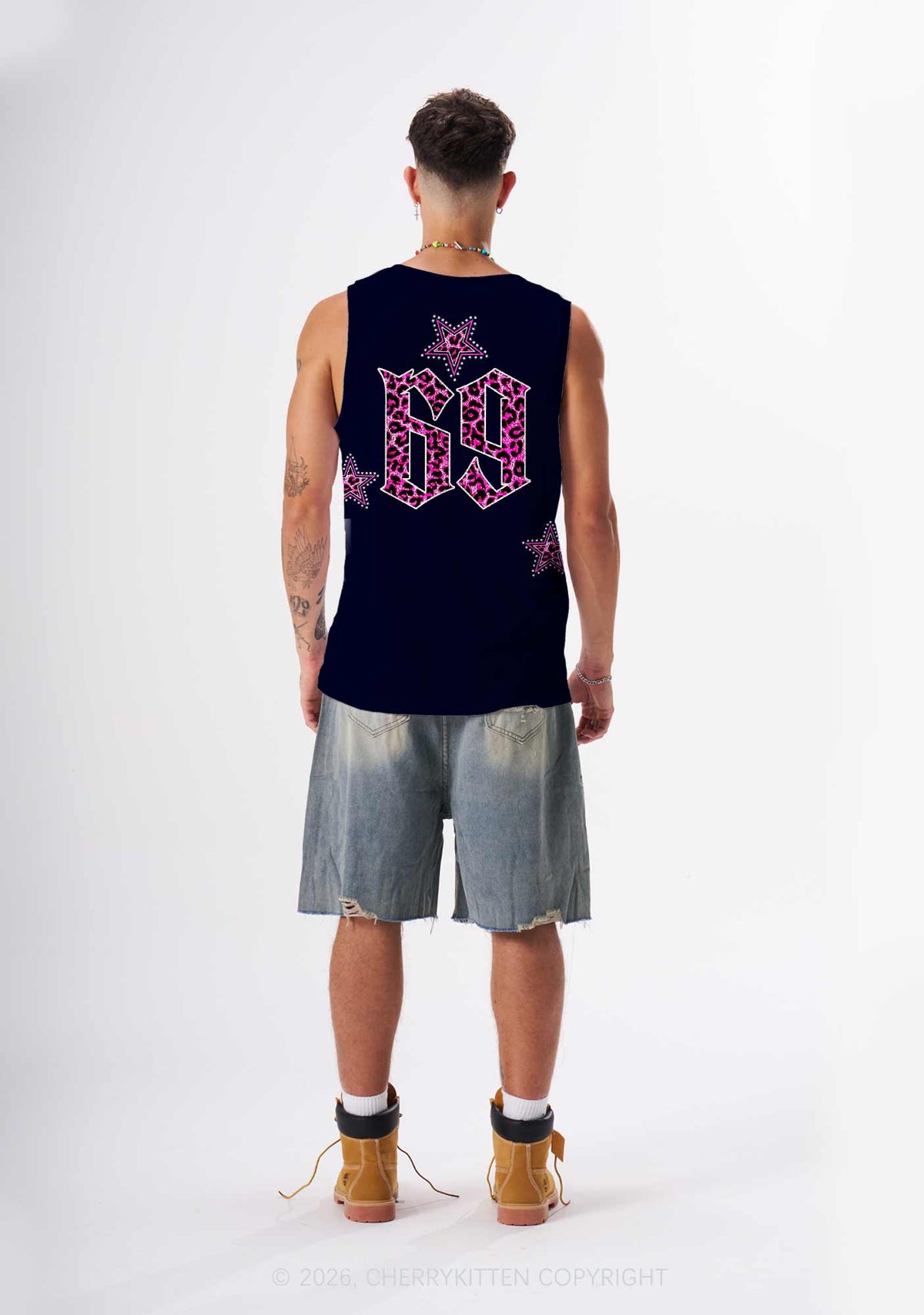 Pink Leopard Fag Princess Pride Y2K Sport Jersey Tank Cherrykitten