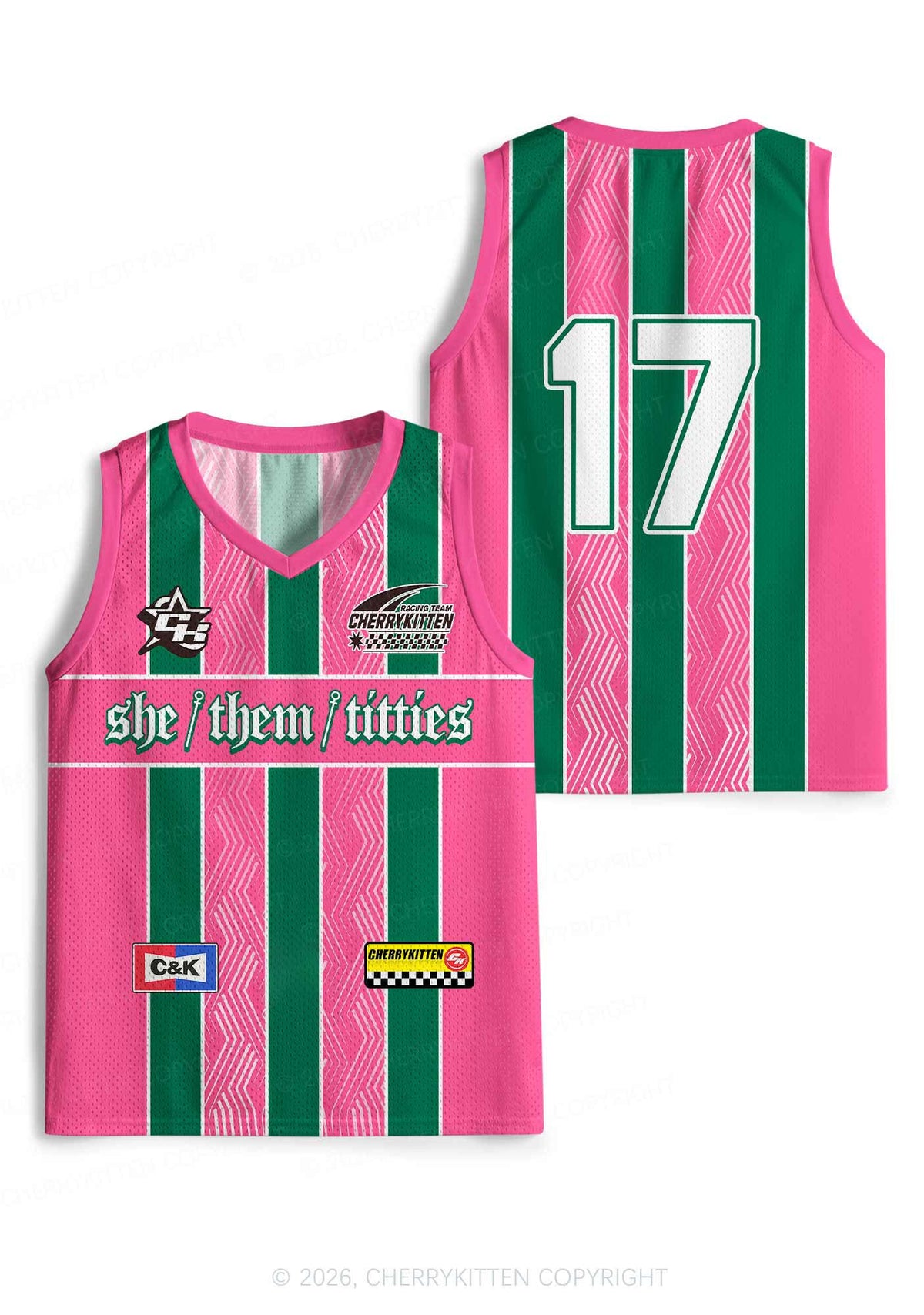 She Them Txtties Pride Y2K Sport Jersey Tank Cherrykitten