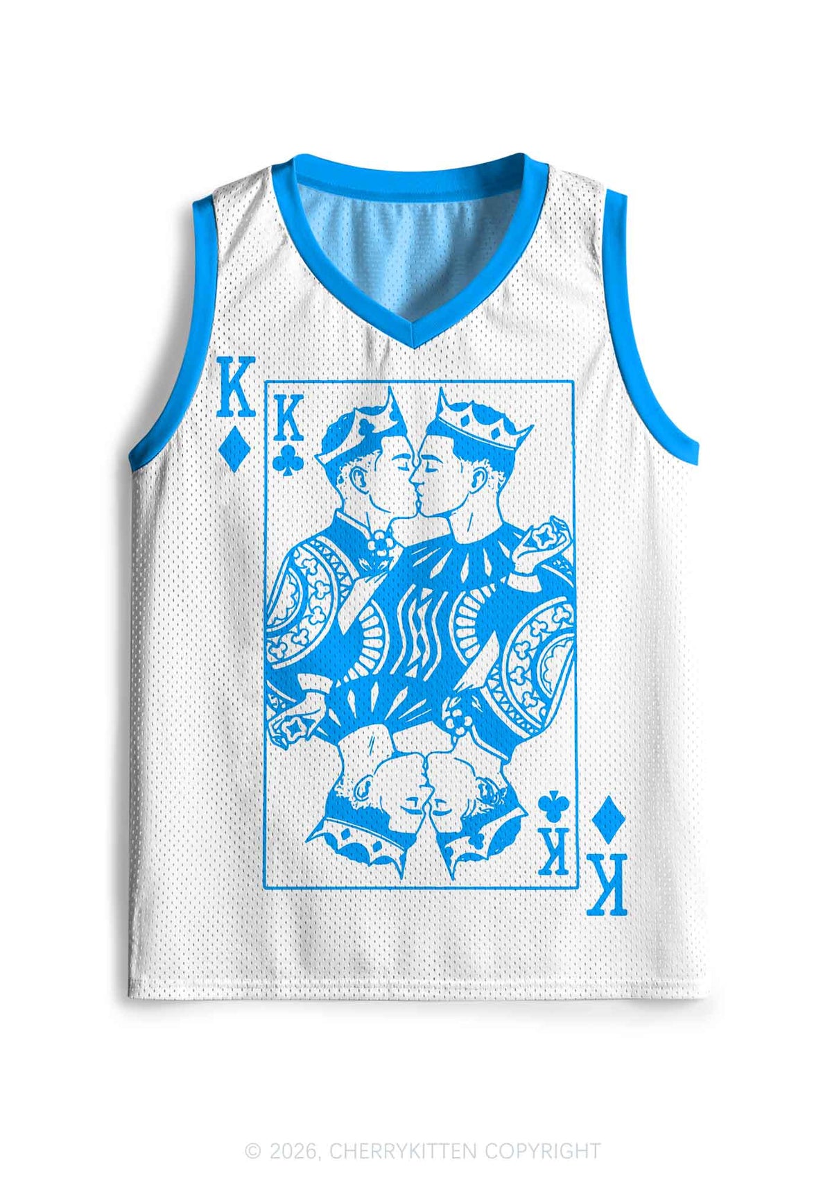 Blue Gay King Pride Y2K Sport Jersey Tank Cherrykitten