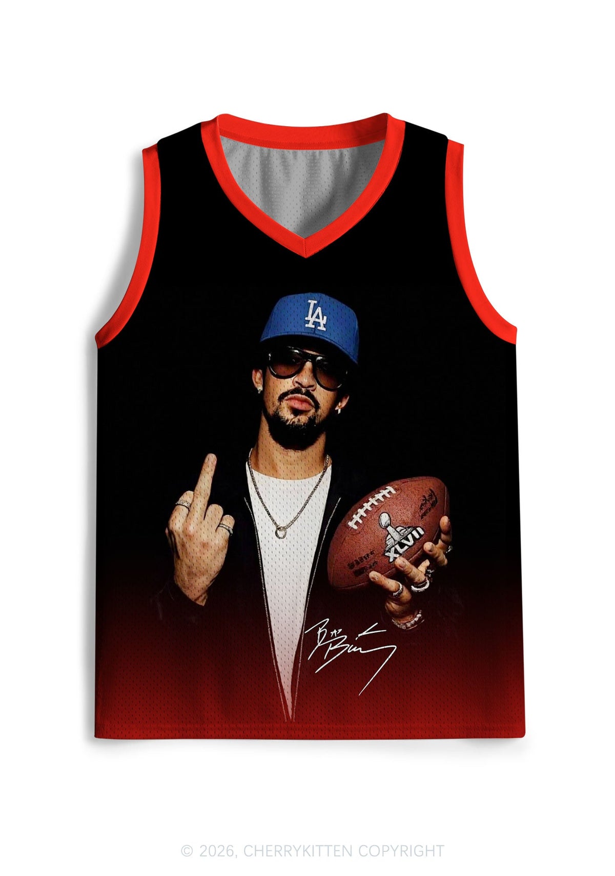 Retro Black Football Y2K Sport Jersey Tank Cherrykitten