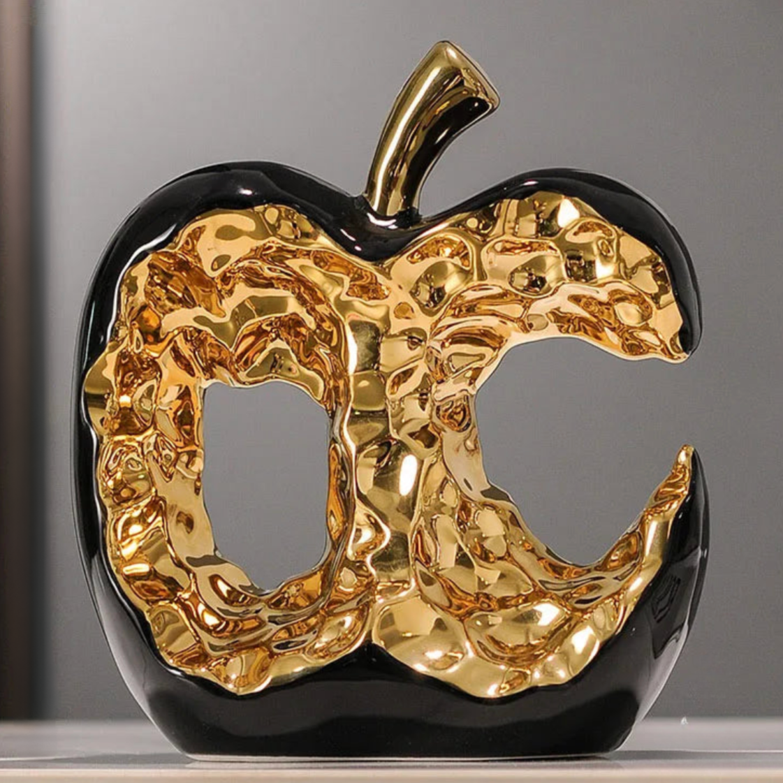 ArtZ® Golden Glow Apple Sculpture