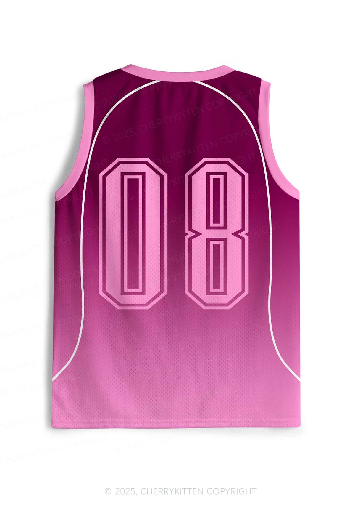 Custom Pink K Pony Y2K Sport Jersey Tank Cherrykitten