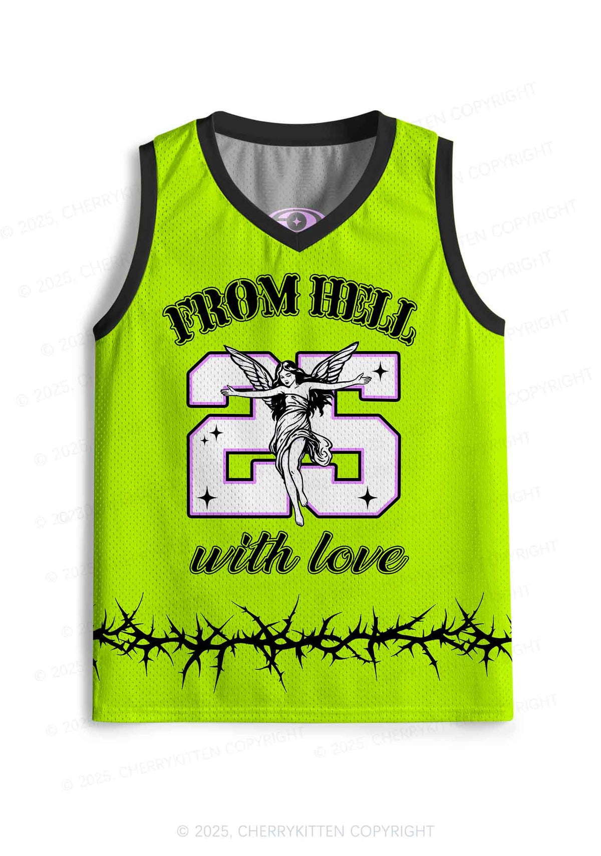 Custom Thorn Hell Love Y2K Sport Jersey Tank Cherrykitten