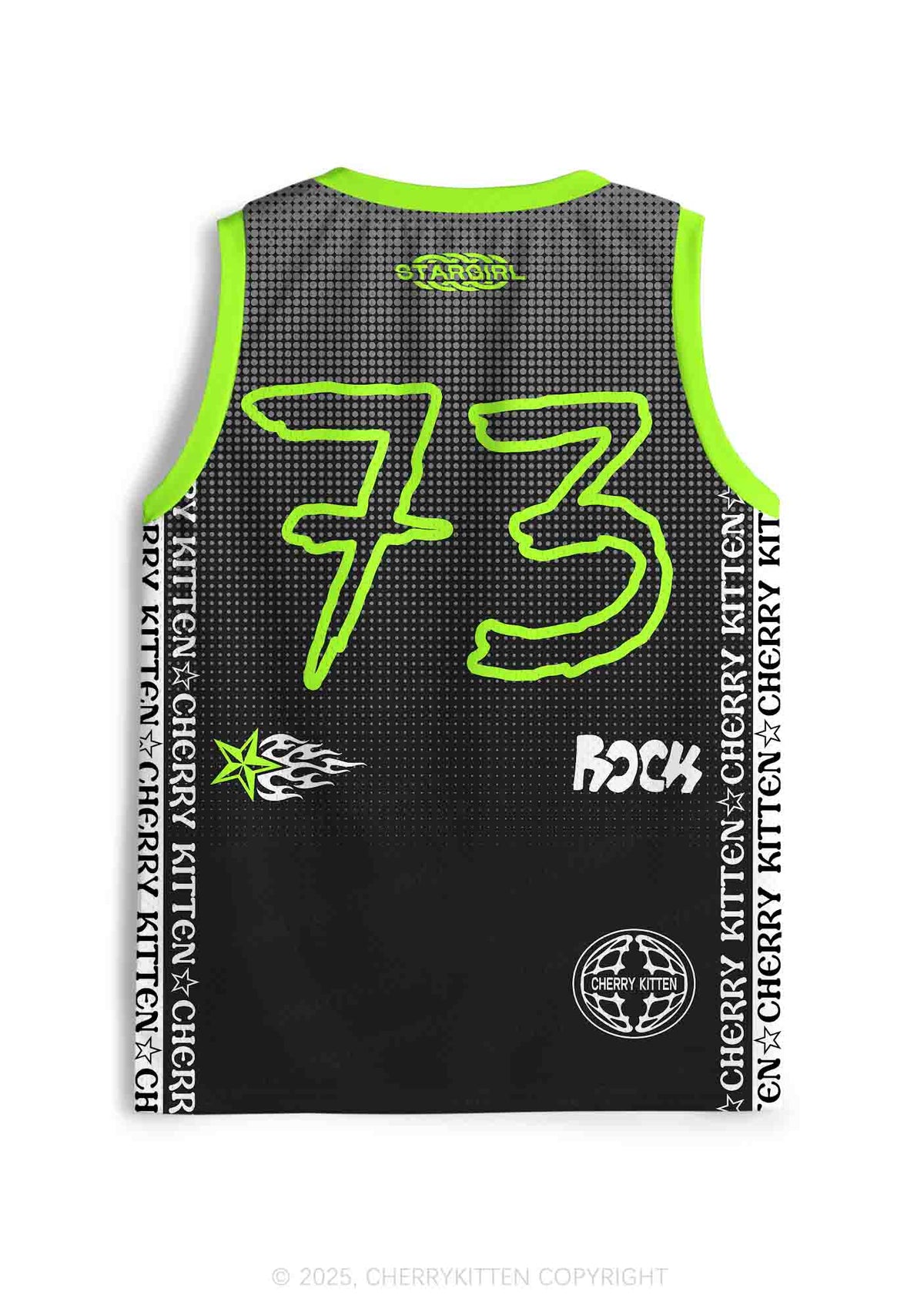 Custom Only Date Rockstars Guitars Y2K Sport Jersey Tank Cherrykitten