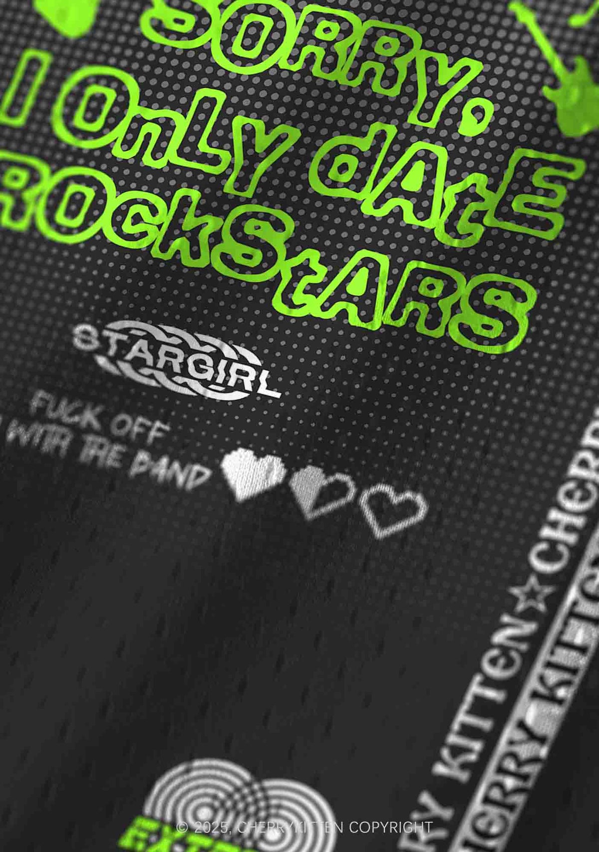 Custom Only Date Rockstars Guitars Y2K Sport Jersey Tank Cherrykitten