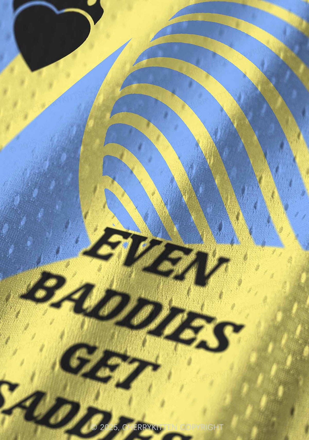 Custom Baddies Get Saddies Y2K Sport Jersey Tank Cherrykitten