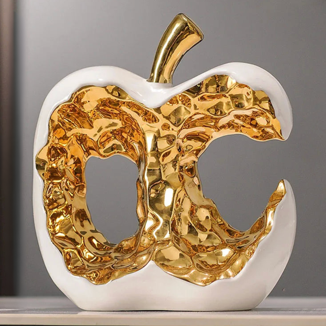 ArtZ® Golden Glow Apple Sculpture