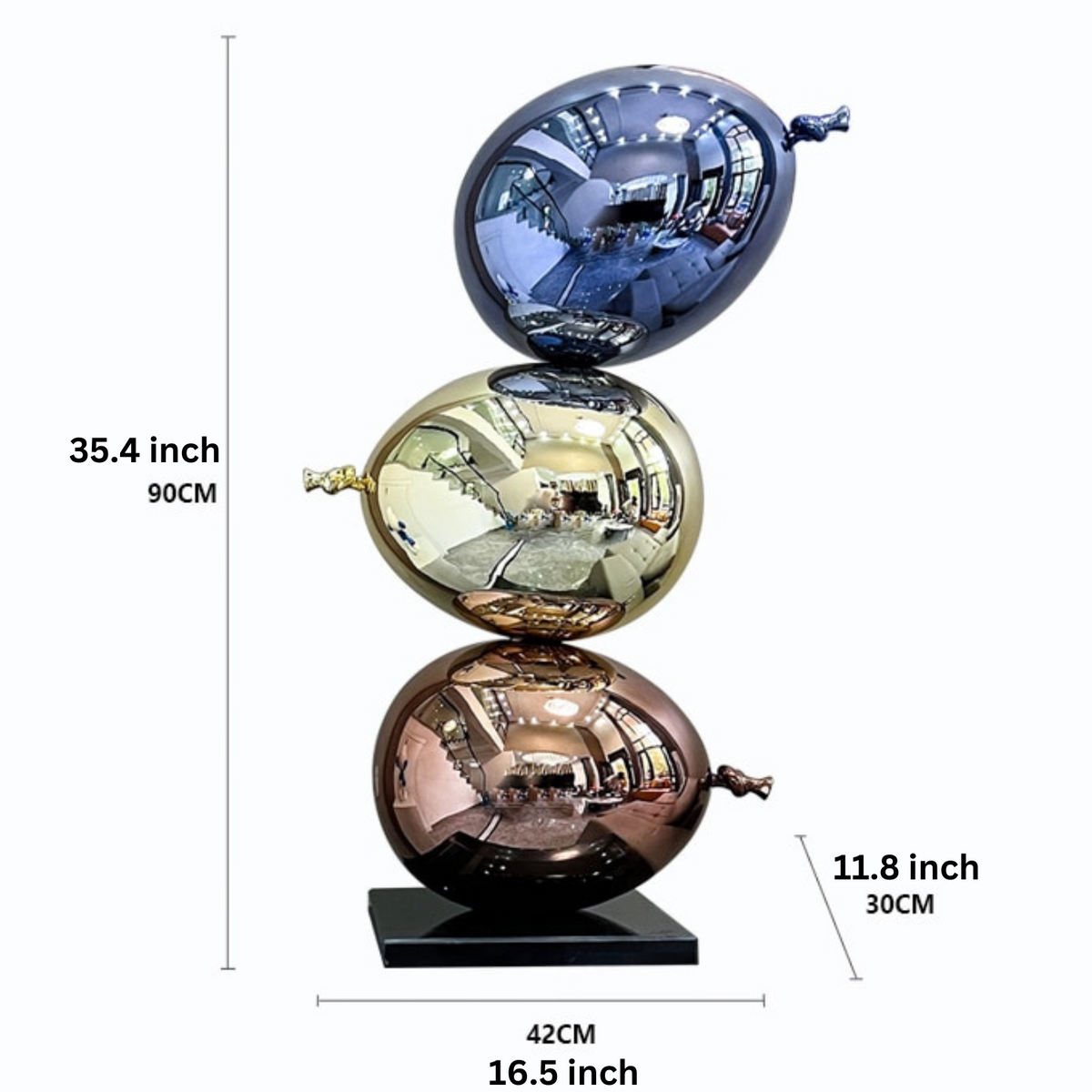 ArtZ® Electroplated Love Balloons Sculpture