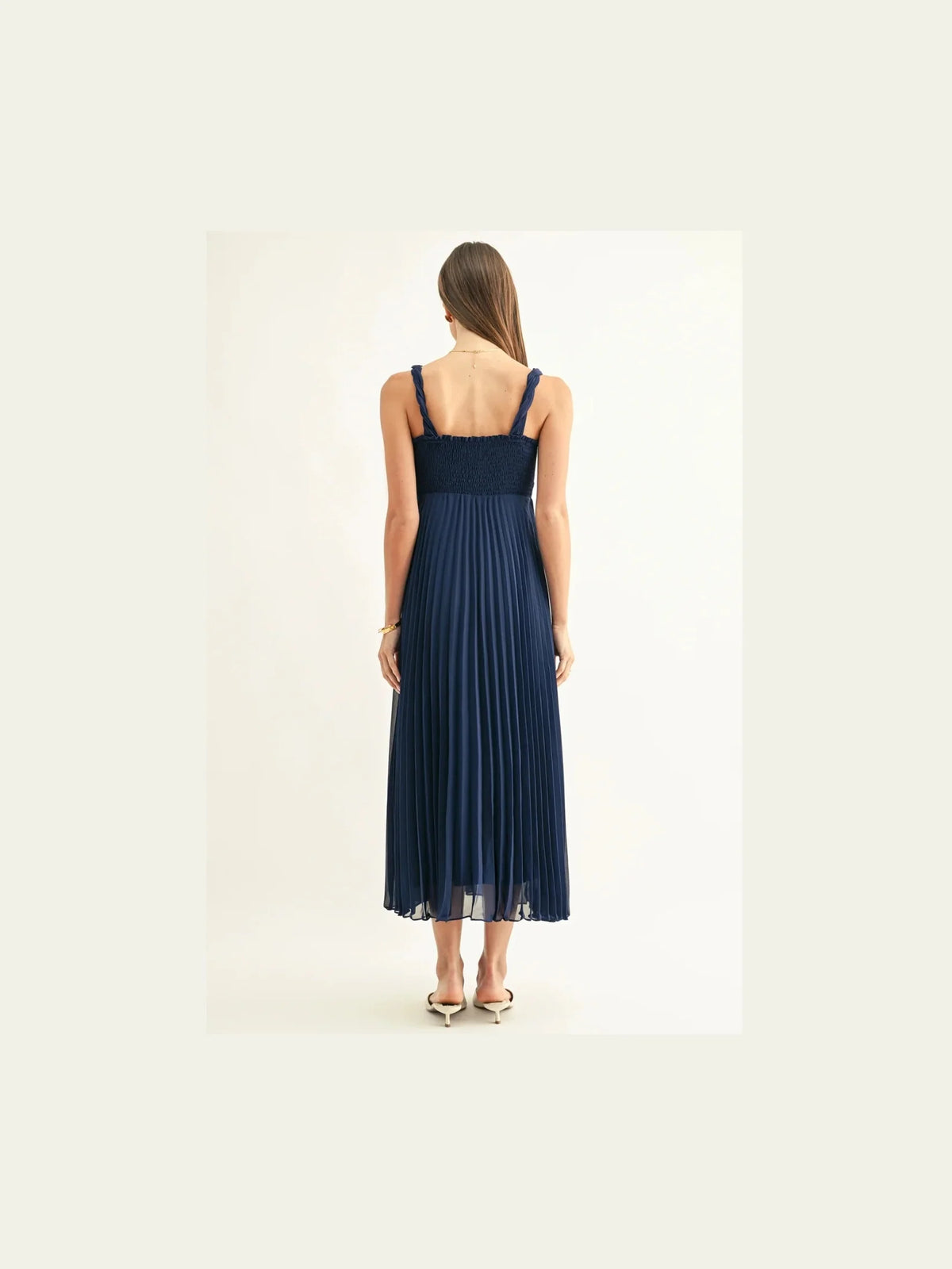 Lillian Pleated Maxi Dress