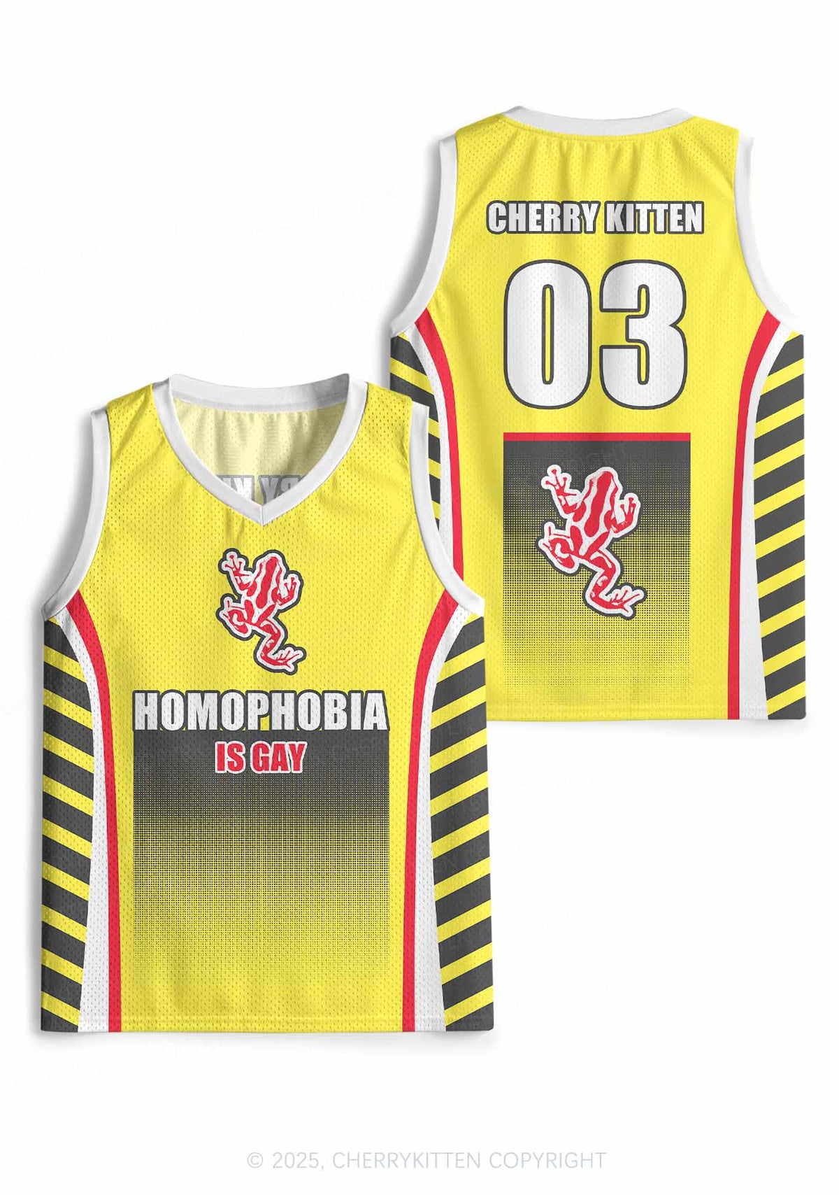 Custom Homophobia Gay Frog Pride Y2K Sport Jersey Tank Cherrykitten