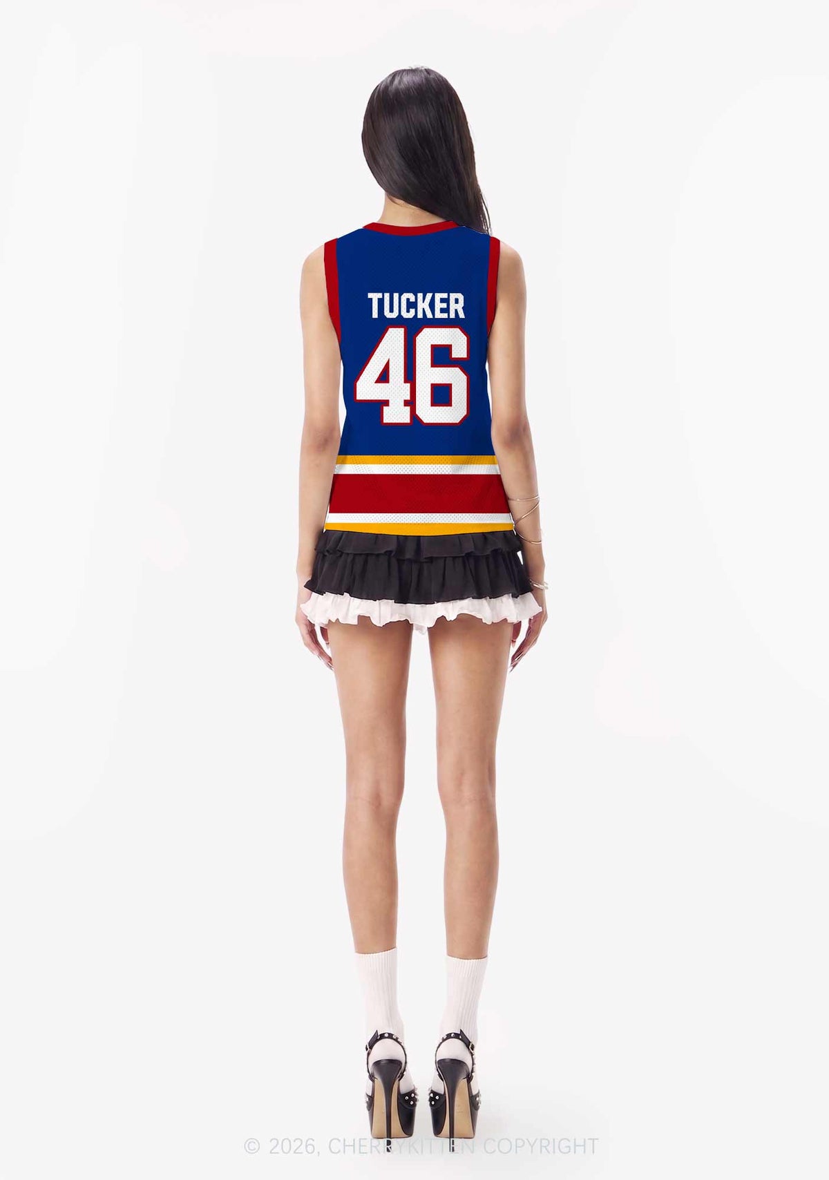 I Love Four Hockey Boys JT Y2K Sport Jersey Tank Cherrykitten