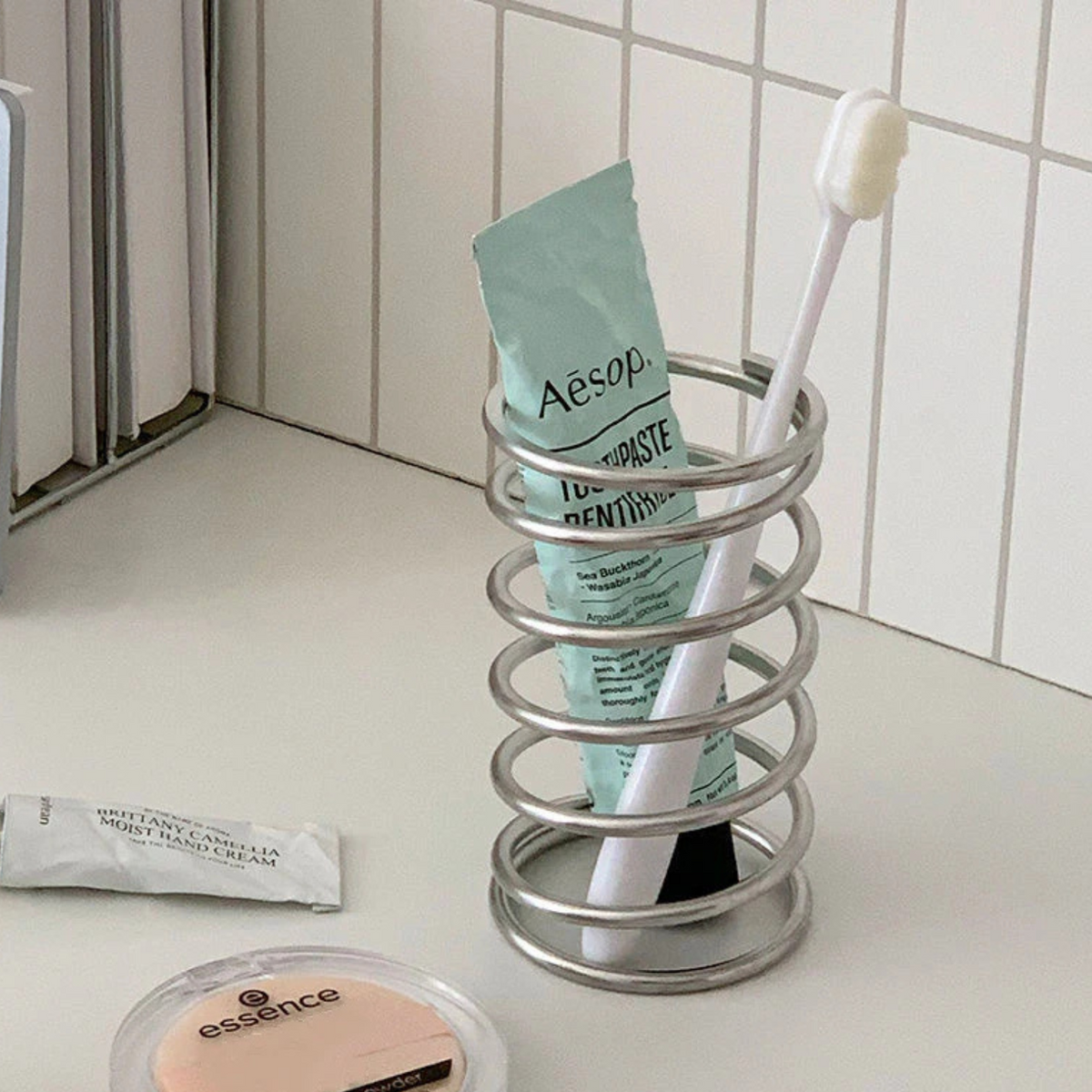 ArtZ® Smile Station Stainless Steel Toothbrush Holder