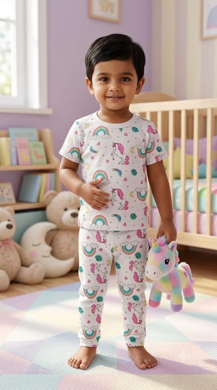 Unicorn Top & bottom set (6 months -3 years )