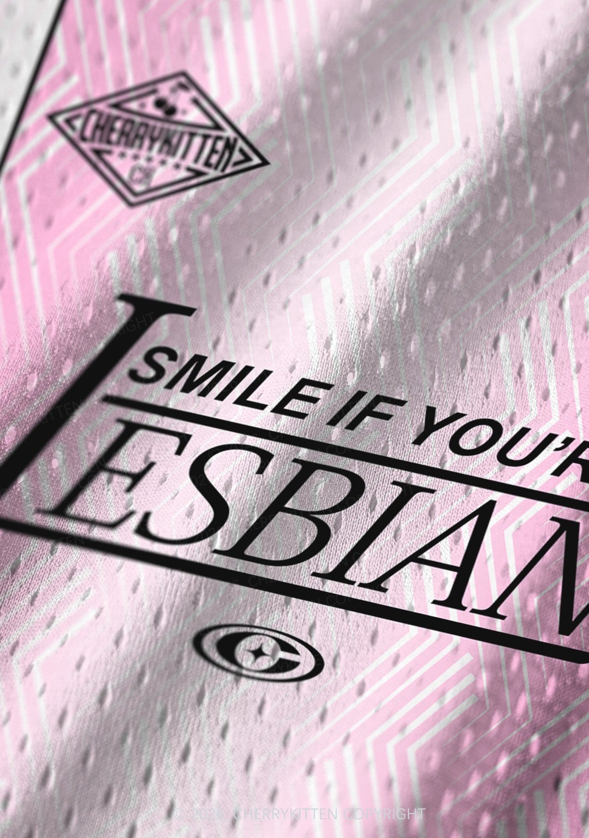 Smile If You Are Lesbian Pride Y2K Sport Jersey Tank Cherrykitten