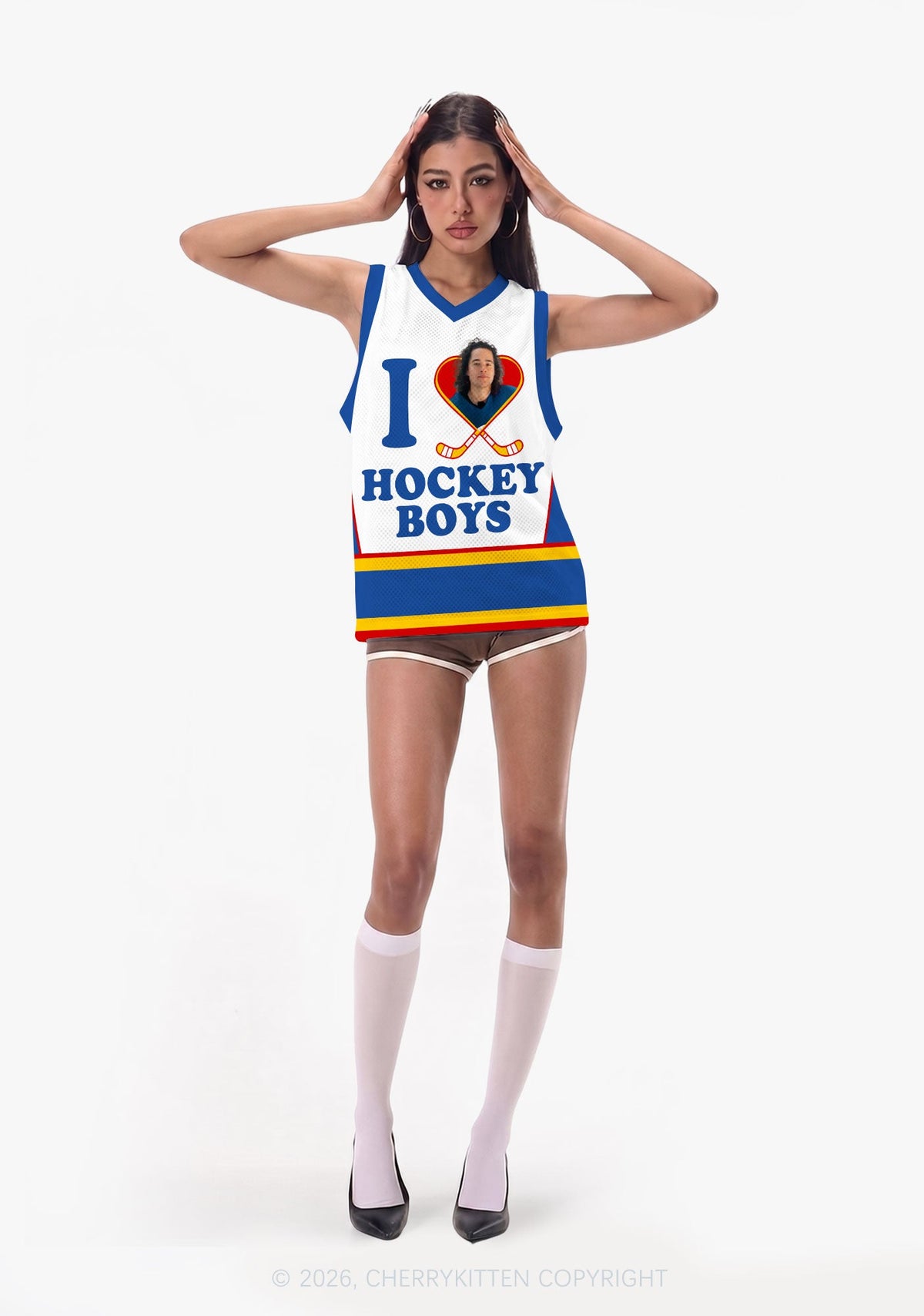 I Love Hockey Boy JT Y2K Sport Jersey Tank Cherrykitten