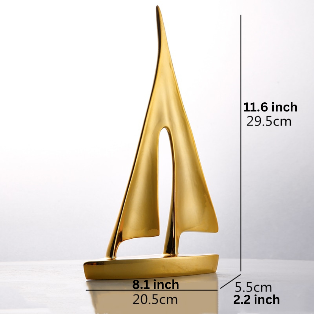 ArtZ® Nordic Abstract Sailboat Sculpture