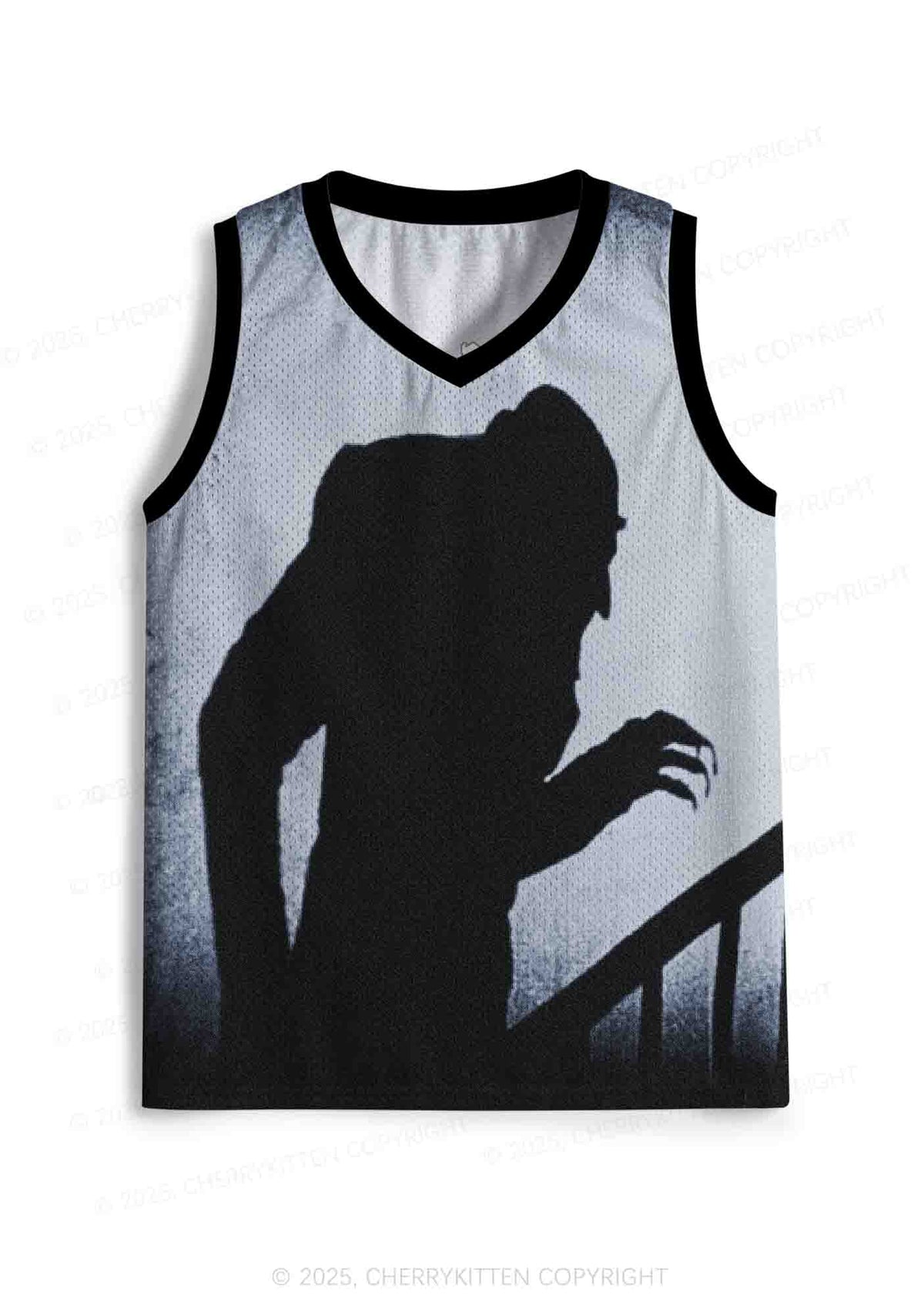 Halloween Custom Horror Shadow Y2K Sport Jersey Tank Cherrykitten