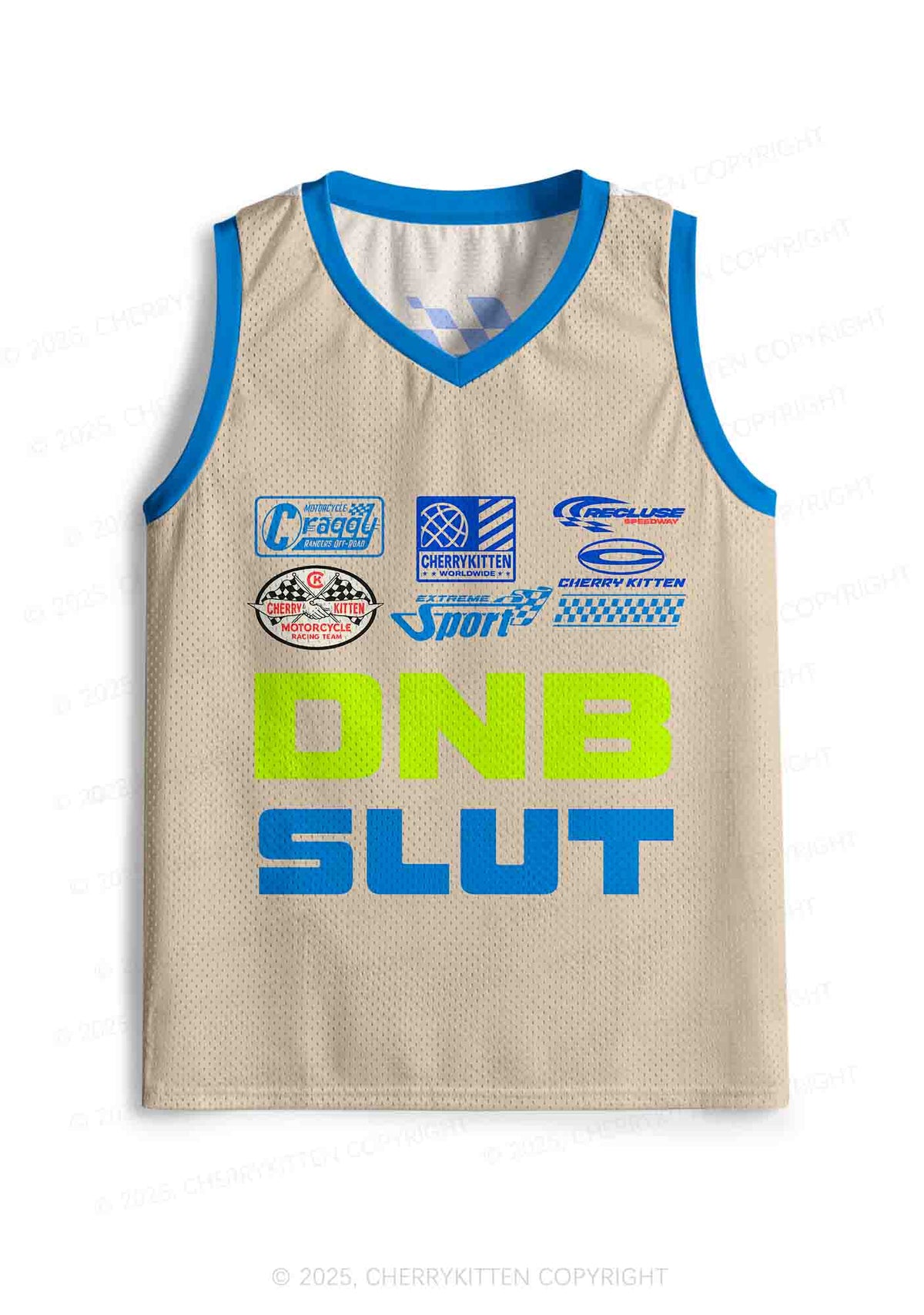 Custom Dnb Slxt Y2K Sport Jersey Tank Cherrykitten