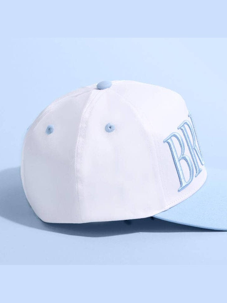 Something Blue Hat - Embroidered Hat, Bride Gift, Bachelorette