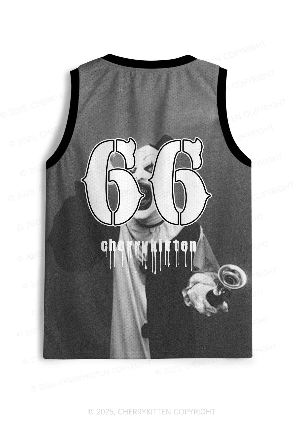 Custom Halloween Horror Clown Y2K Sport Jersey Tank Cherrykitten