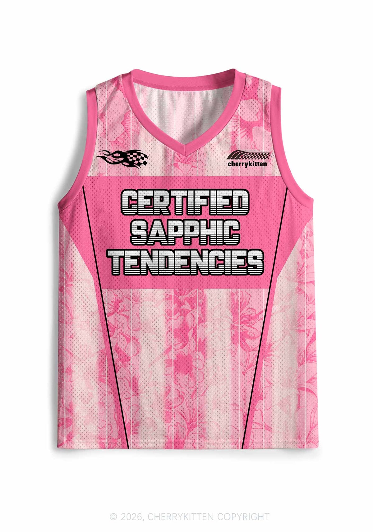 Certified Sapphic Tendencies Pride Y2K Sport Jersey Tank Cherrykitten