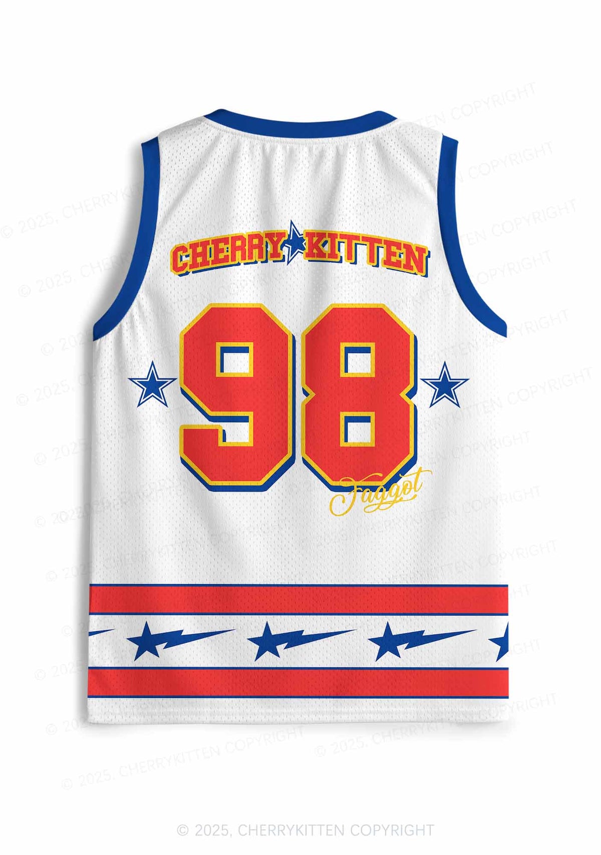 Custom Gay Son Faggot Pride Y2K Sport Jersey Tank Cherrykitten