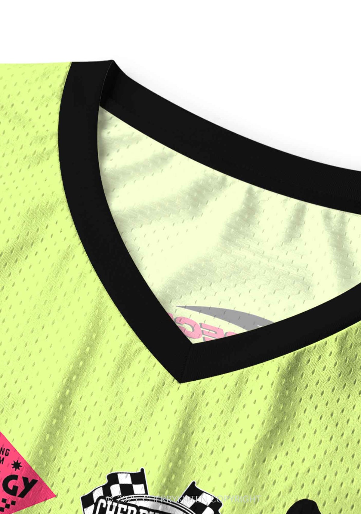 Custom Yellow Cxxt Y2K Sport Jersey Tank Cherrykitten