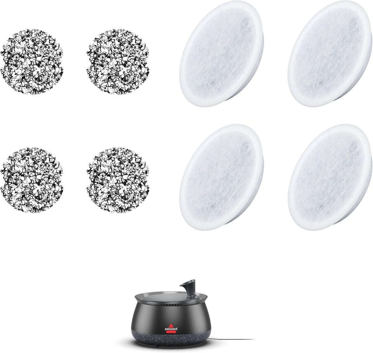 Wireless Cat Water Fountain with Filter, Quiet Pump & Automatic Water Circulation for Cats