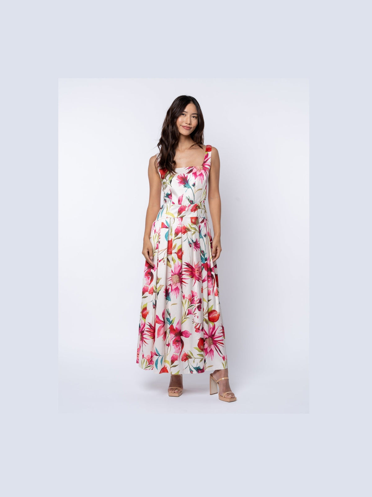 Juno Promegrante Print Maxi Dress