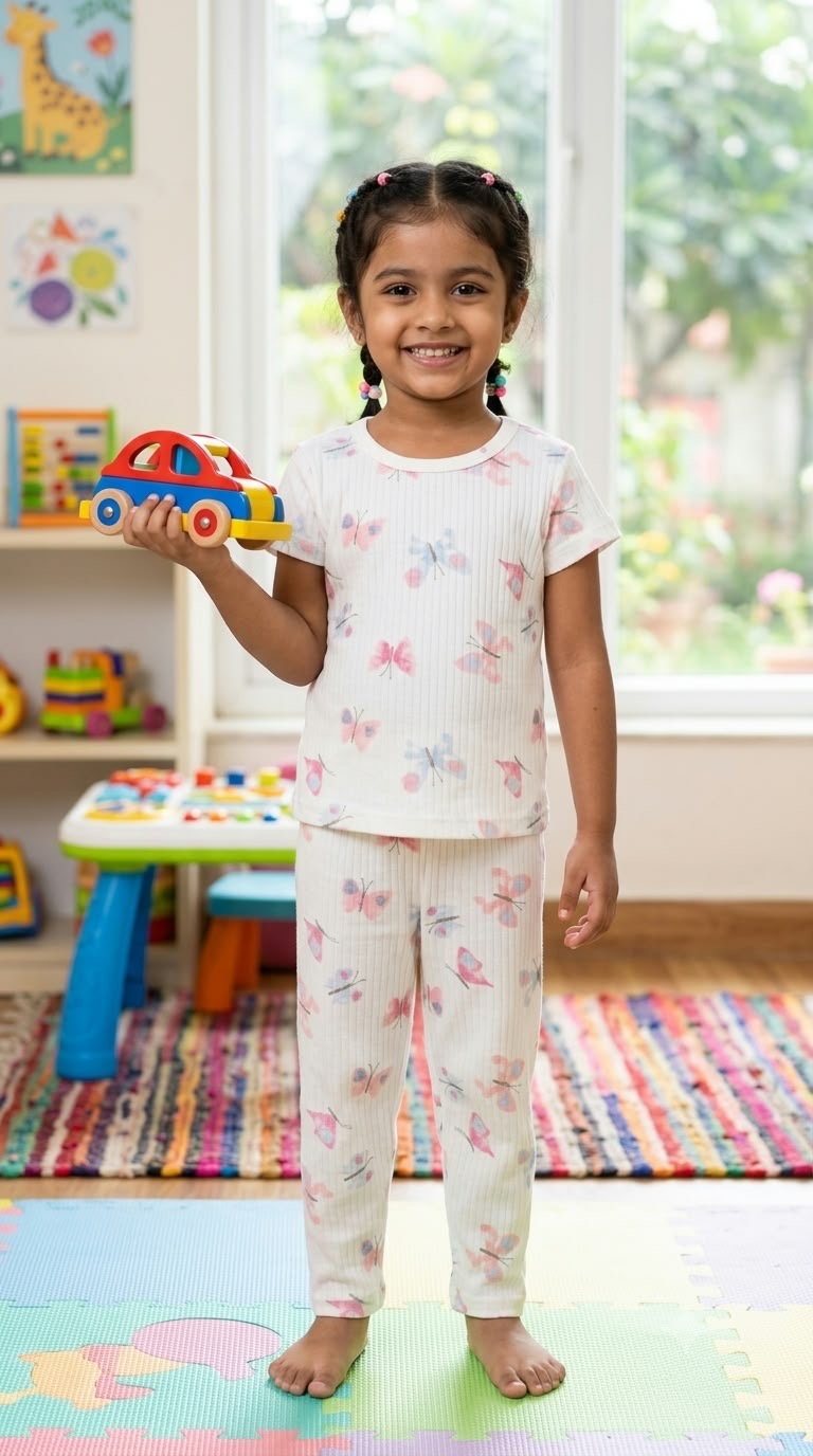 Butterfly Top & bottom Set (2-5 year)