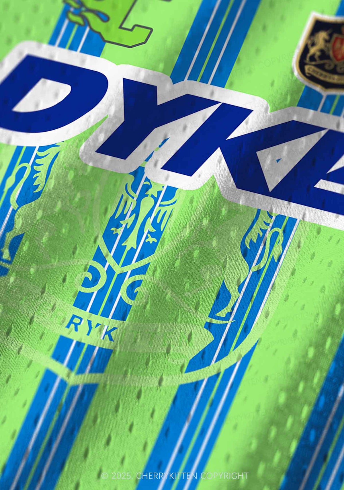 Custom Green DYKE Pride Y2K Sport Jersey Tank Cherrykitten