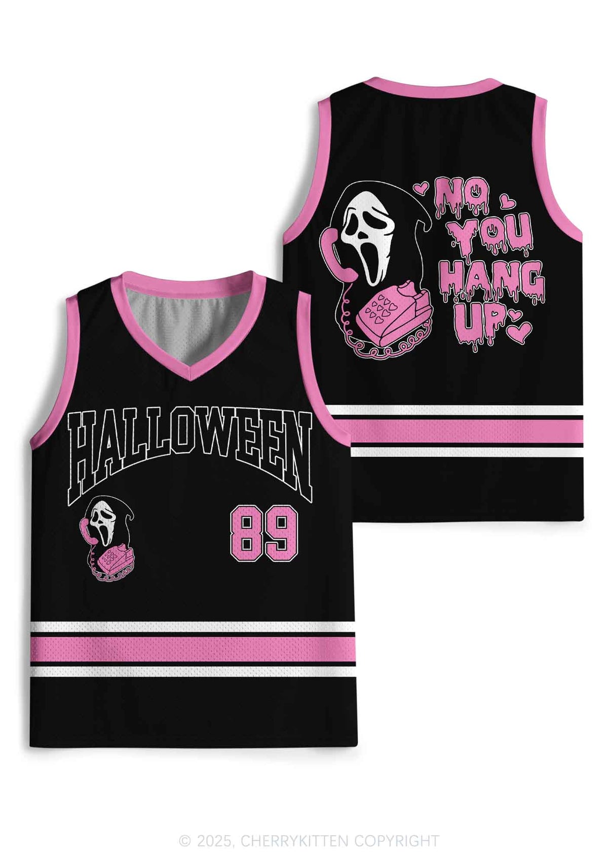 Halloween Custom Horror Call Y2K Sport Jersey Tank Cherrykitten