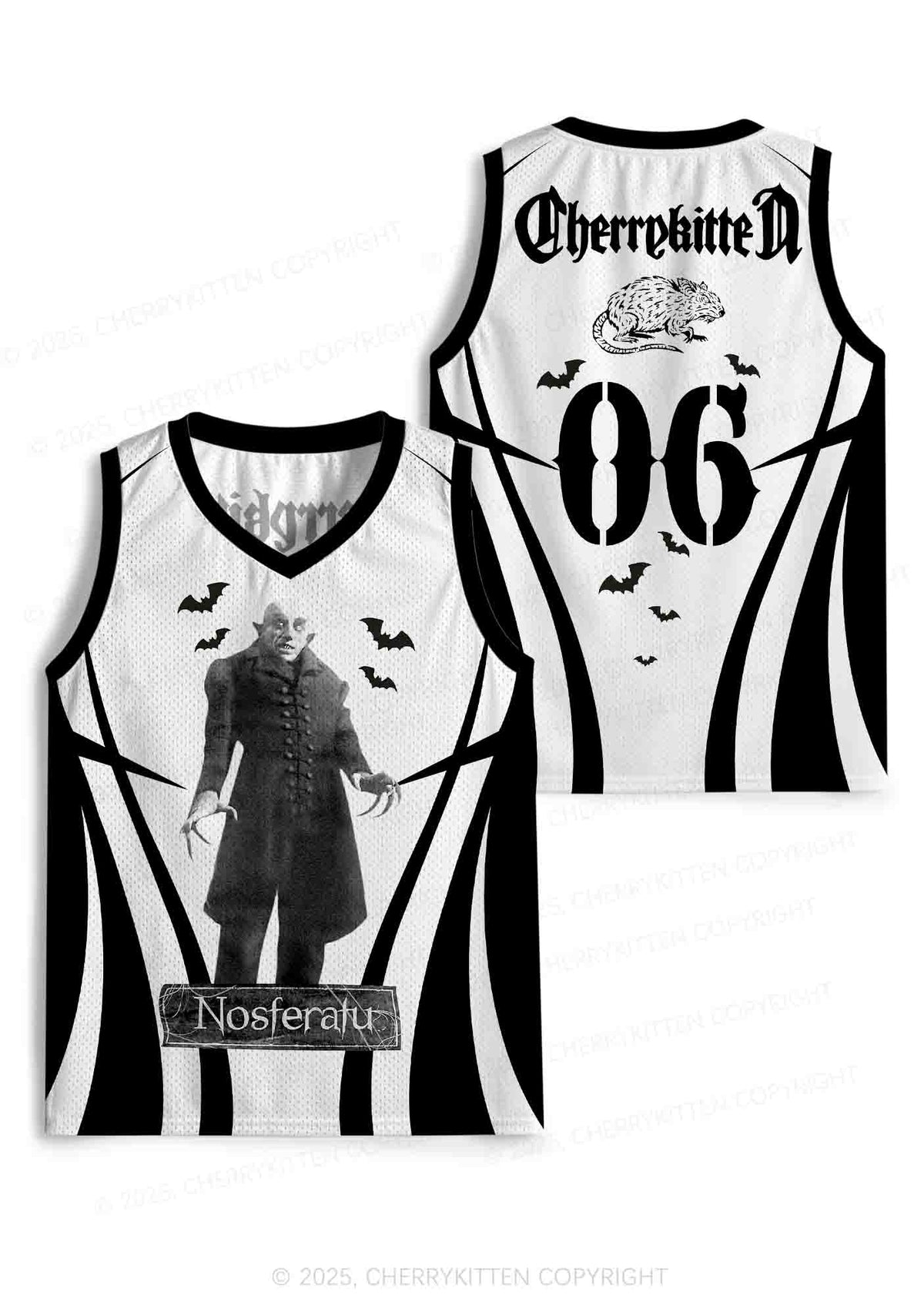 Halloween Custom Bat Monster Y2K Sport Jersey Tank Cherrykitten
