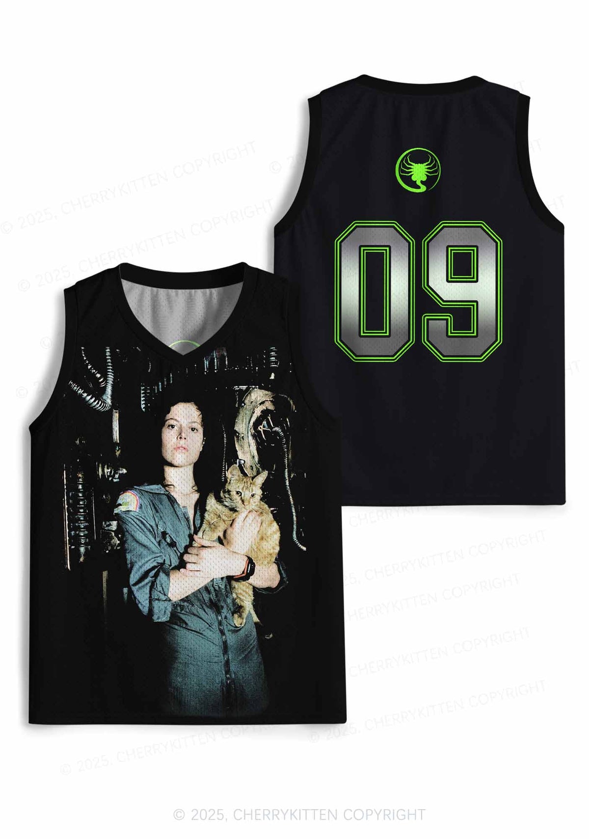 Custom Kitten And Girl Y2K Sport Jersey Tank Cherrykitten