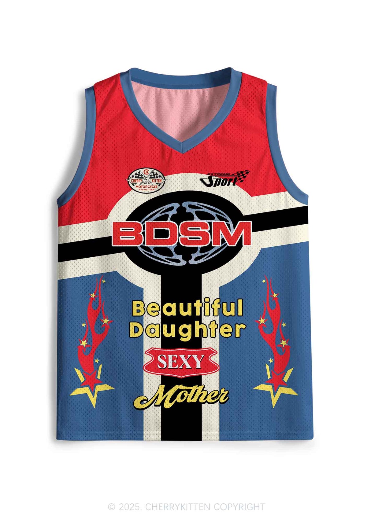 Custom BDSM Daughter Mother Y2K Sport Jersey Tank Cherrykitten