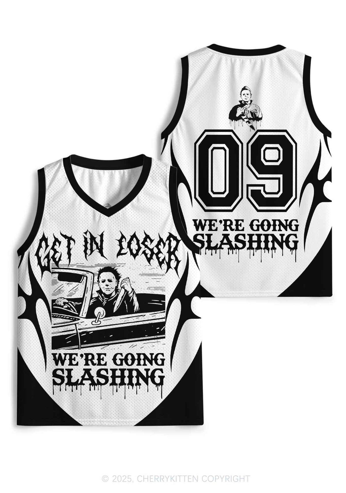 Halloween Custom We Are Going Slashing Y2K Sport Jersey Tank Cherrykitten