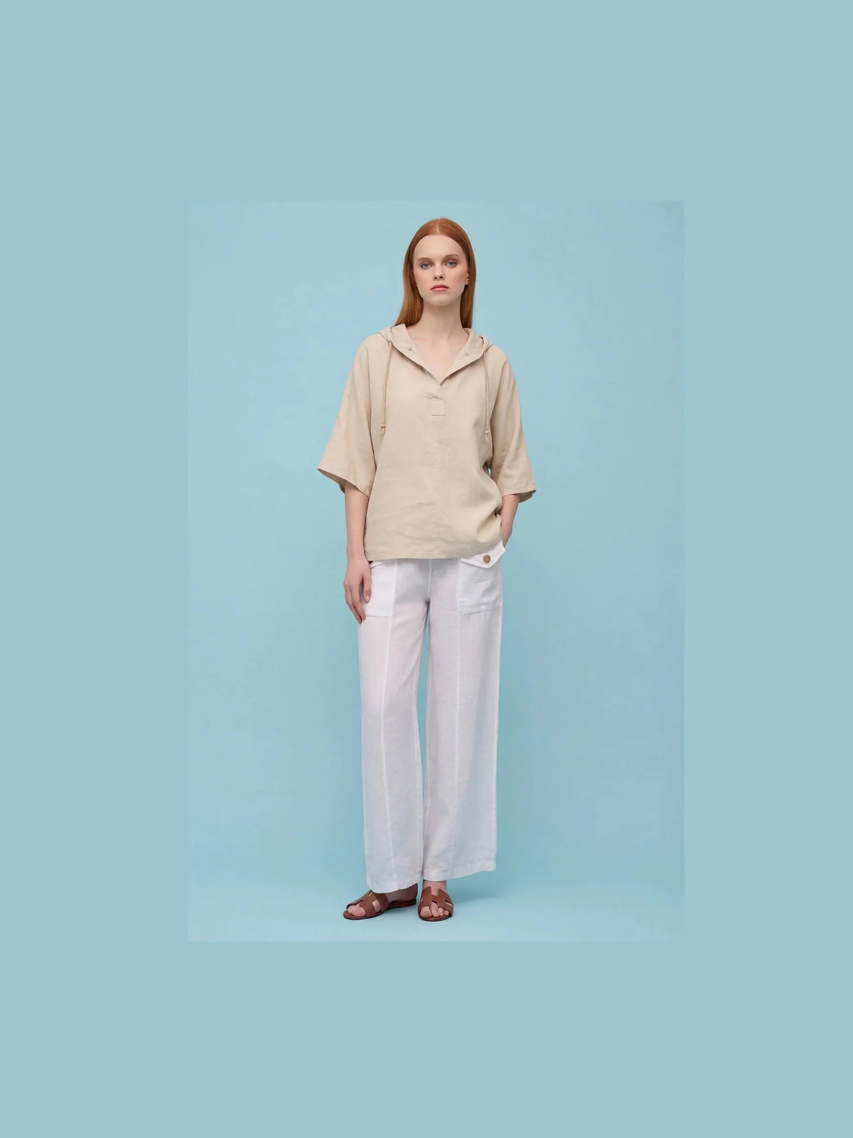 Women's Woven Top - Sand